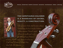Tablet Screenshot of capritaurusdulcimers.com